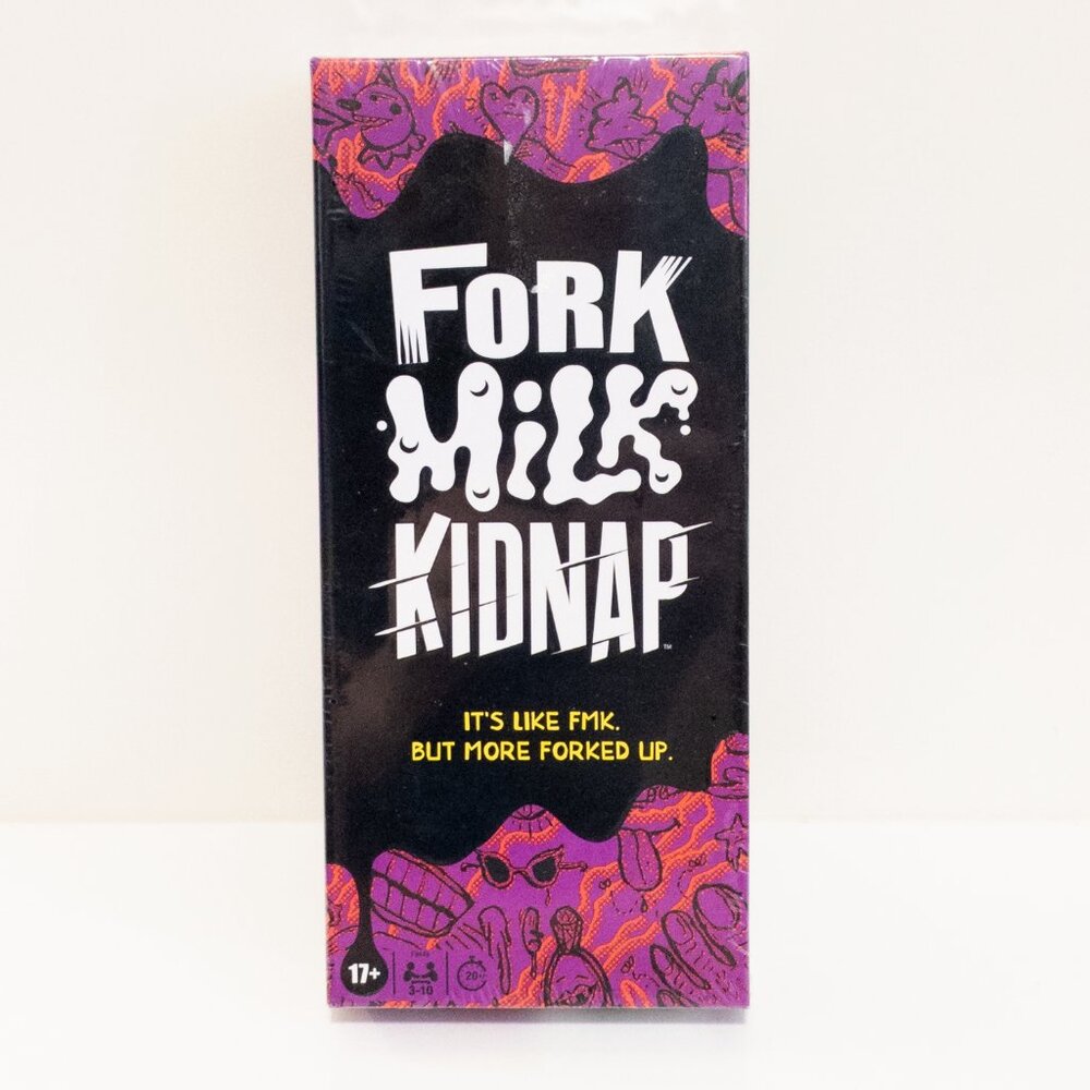 Fork Milk Kidnap 17+ Adult Party Board Game Hasbro NSFW Card 3 to 10 Players